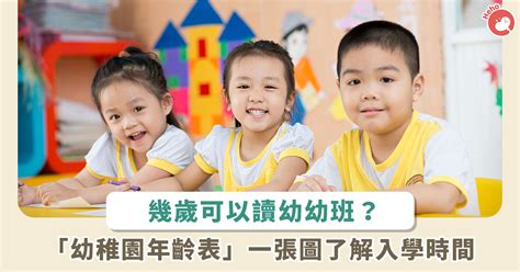 幼兒園年齡|還在煩惱小孩到底何時入學？ 幼稚園年齡表一張圖超。